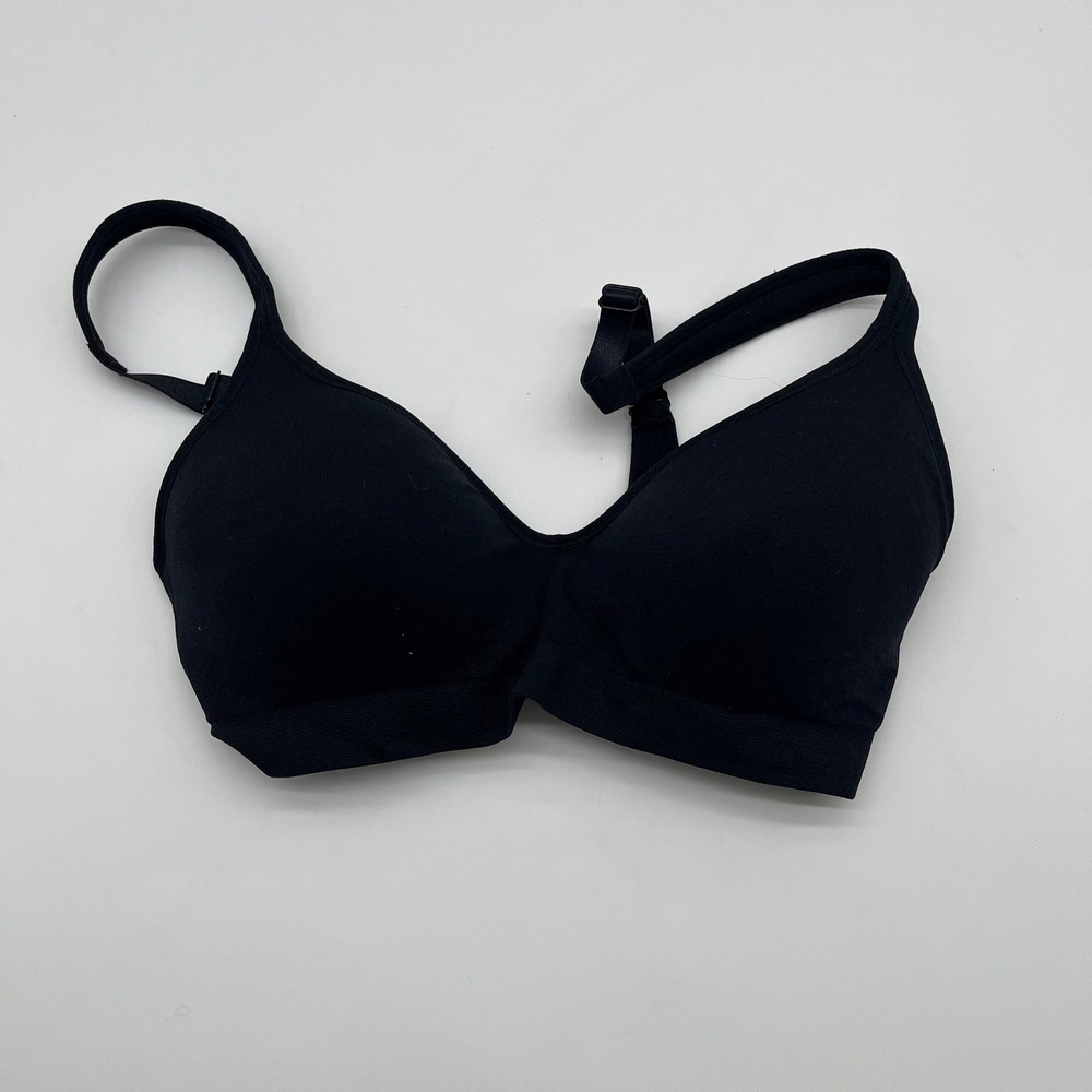 Carole Hochman Black Seamless Comfort Wireless Bra Adjustable Straps Small S/CH